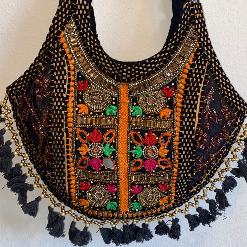 Embroidered Multicolor Boho Bag - Picture 7 of 11
